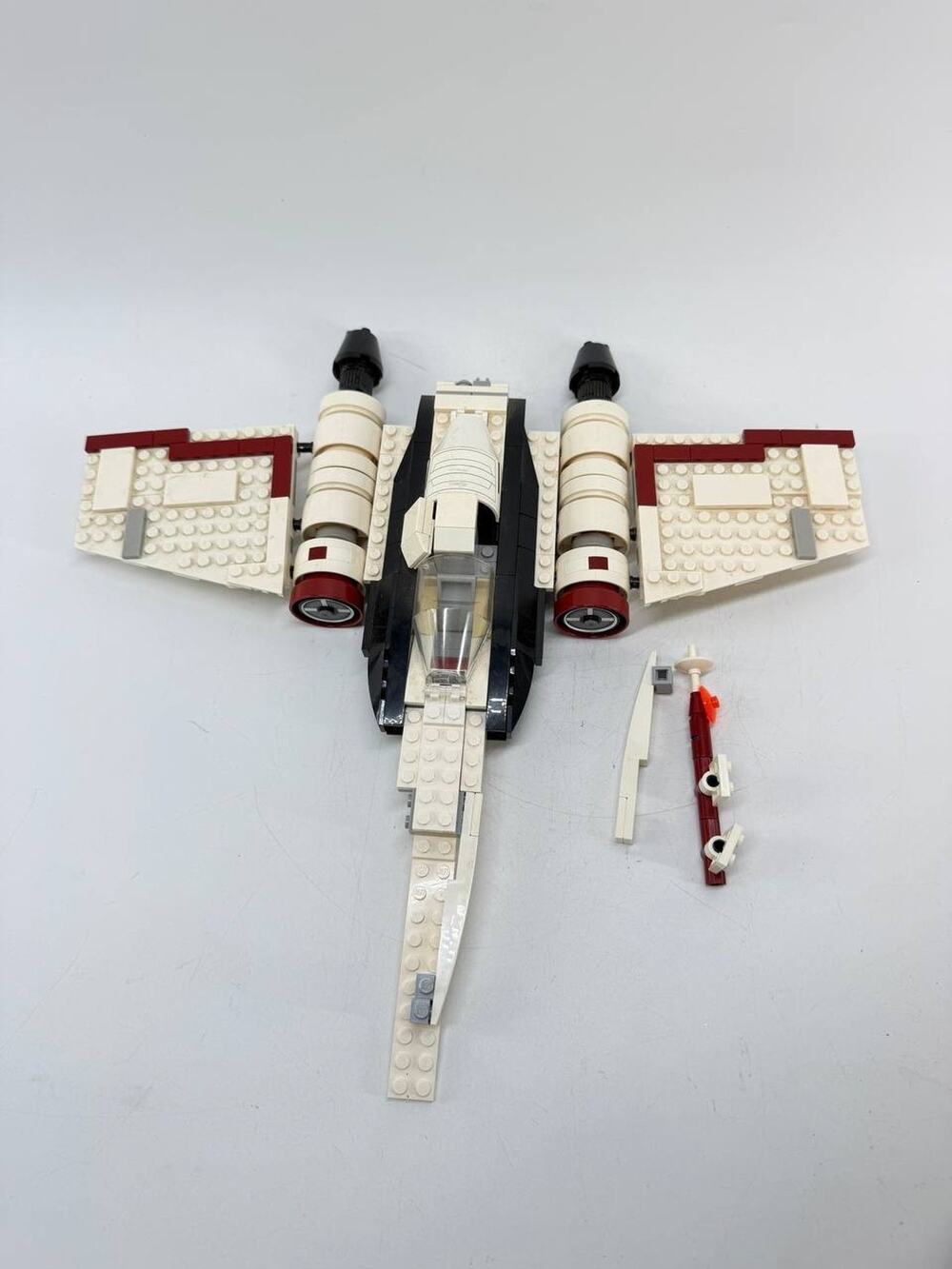 LEGO Star Wars Jedi Starfighter Incomplete Spaceship Build Lot Used